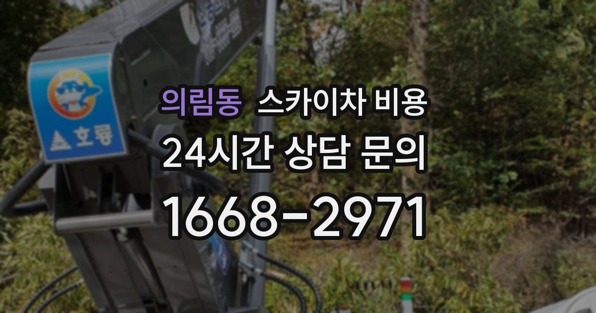 의림동 스카이차 비용