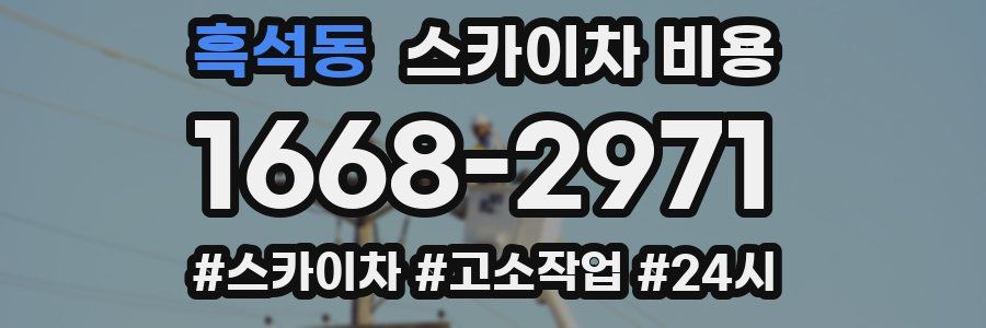 흑석동 스카이차 비용