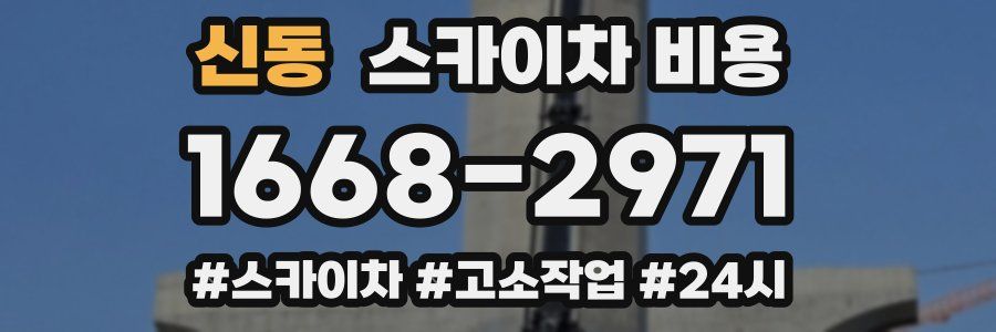 신동 스카이차 비용