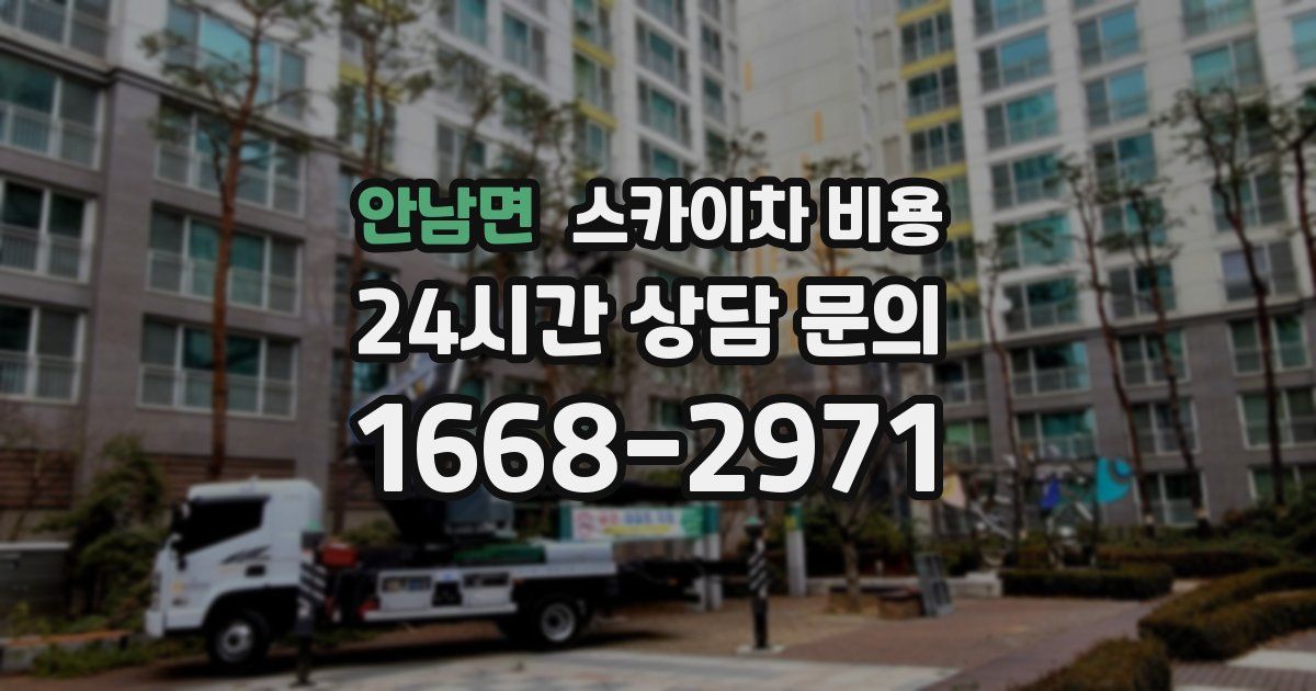 안남면 스카이차 비용