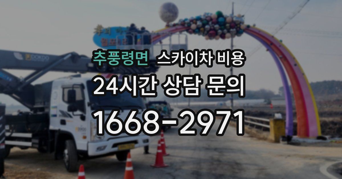 추풍령면 스카이차 비용