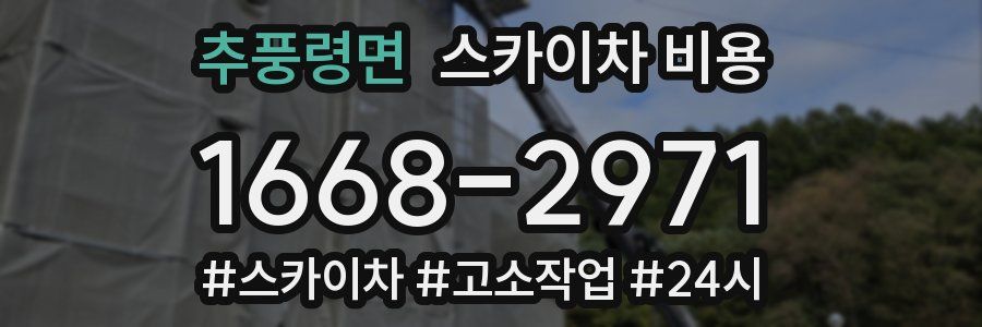 추풍령면 스카이차 비용