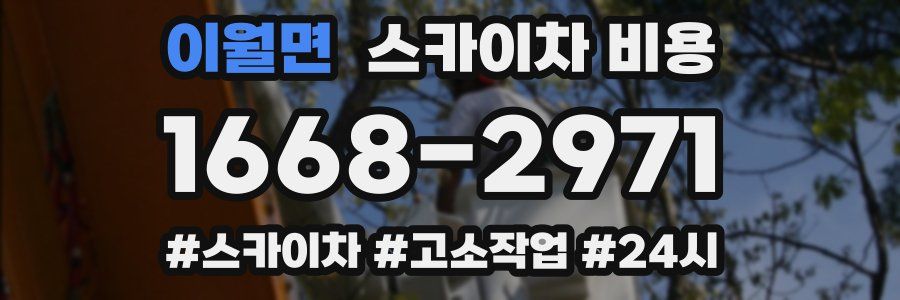 이월면 스카이차 비용