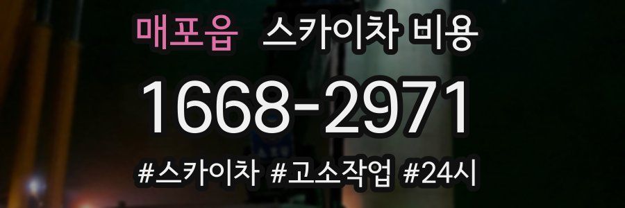 매포읍 스카이차 비용