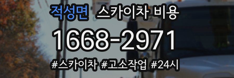 적성면 스카이차 비용