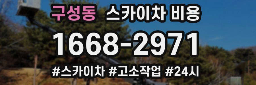 구성동 스카이차 비용
