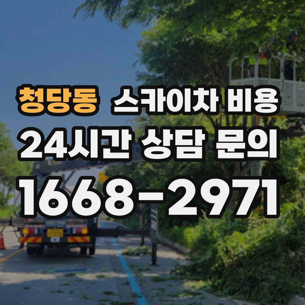 청당동 스카이차 비용