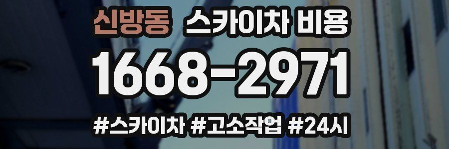 신방동 스카이차 비용