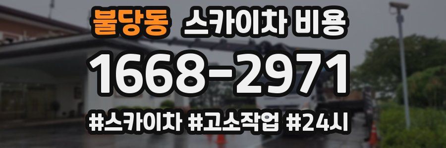 불당동 스카이차 비용