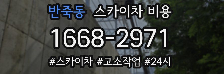 반죽동 스카이차 비용