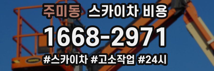 주미동 스카이차 비용