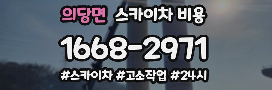 의당면 스카이차 비용