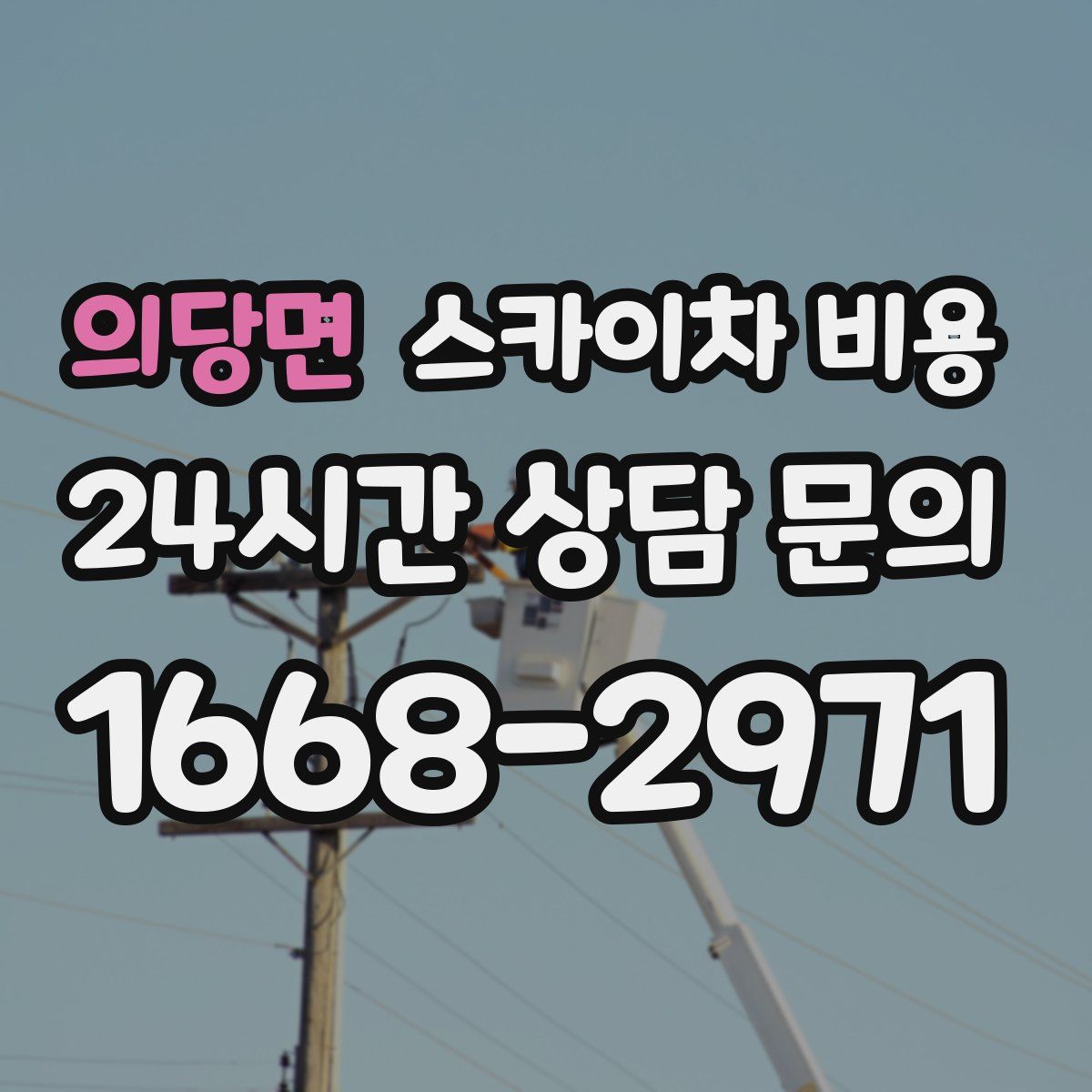 의당면 스카이차 비용