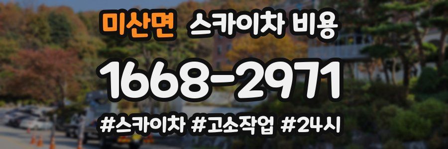 미산면 스카이차 비용