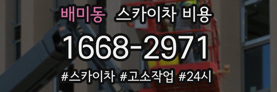 배미동 스카이차 비용