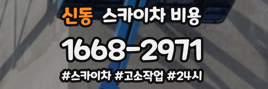 신동 스카이차 비용