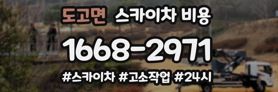 도고면 스카이차 비용