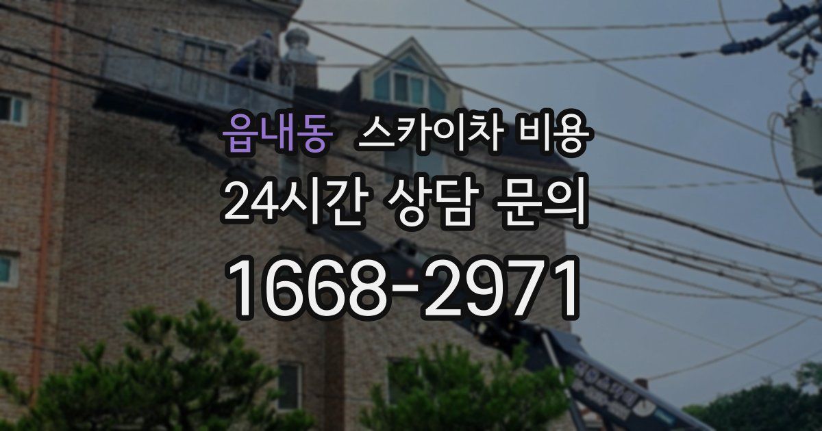 읍내동 스카이차 비용