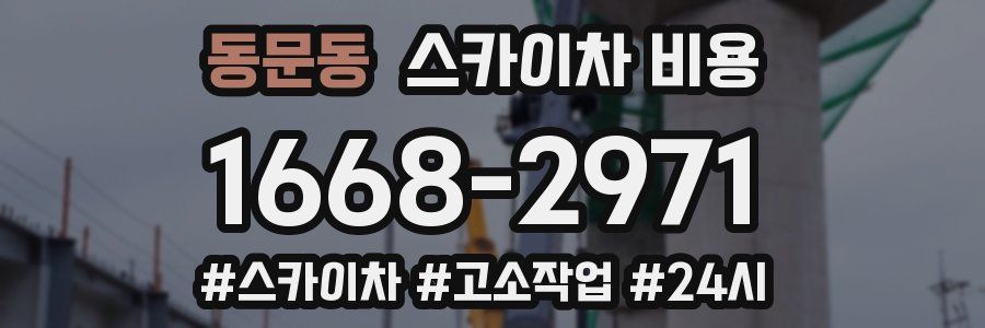 동문동 스카이차 비용
