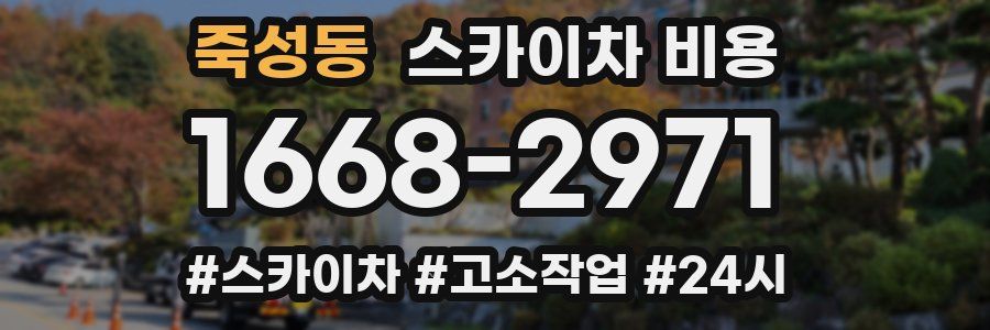 죽성동 스카이차 비용