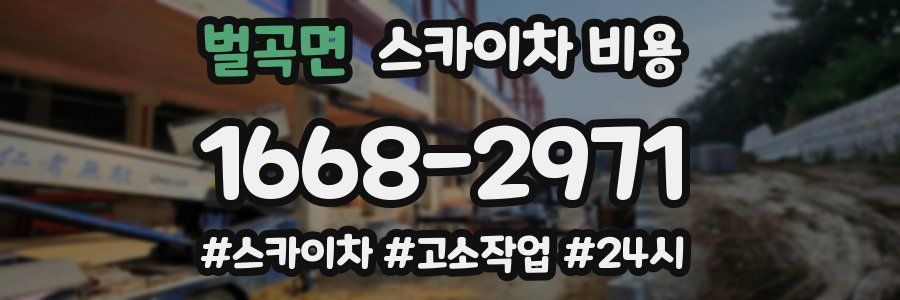 벌곡면 스카이차 비용