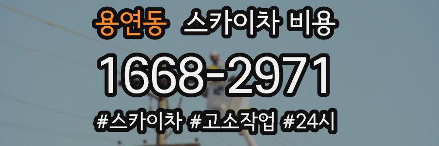 용연동 스카이차 비용