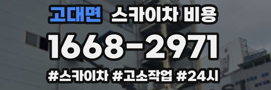 고대면 스카이차 비용