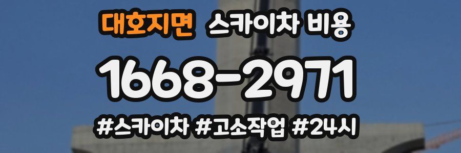 대호지면 스카이차 비용