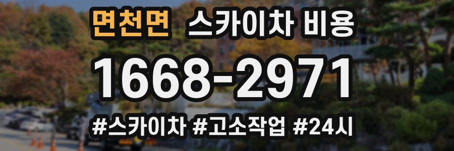 면천면 스카이차 비용