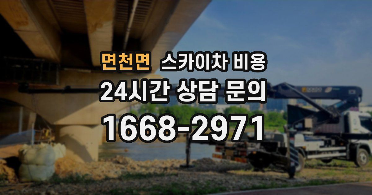 면천면 스카이차 비용