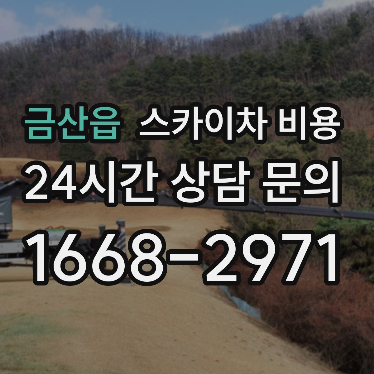 금산읍 스카이차 비용