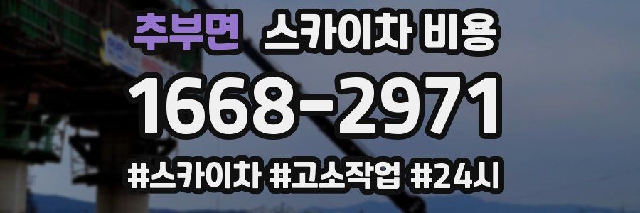 추부면 스카이차 비용