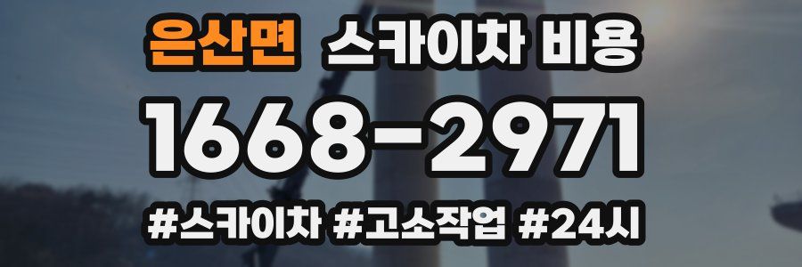 은산면 스카이차 비용