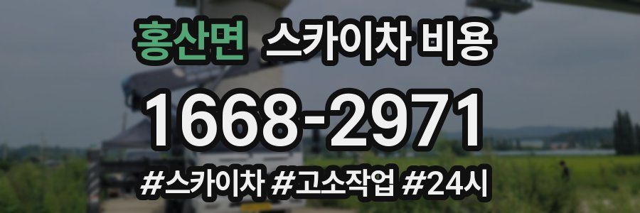 홍산면 스카이차 비용