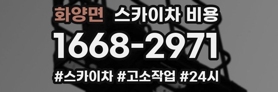 화양면 스카이차 비용