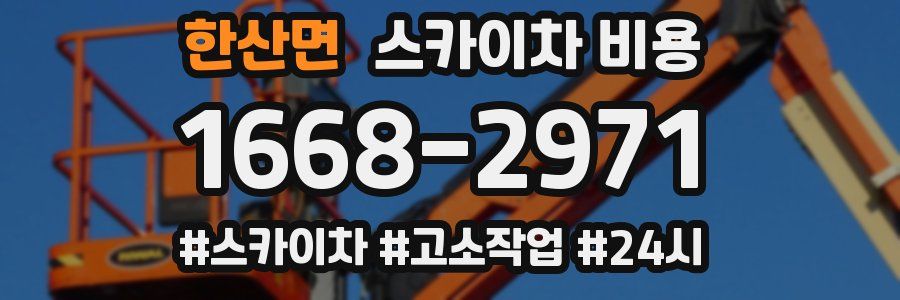 한산면 스카이차 비용