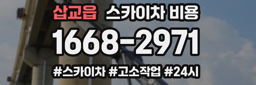 삽교읍 스카이차 비용