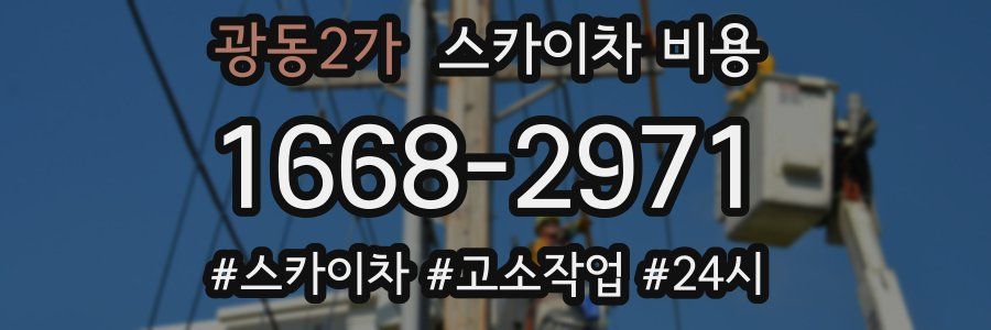 광동2가 스카이차 비용