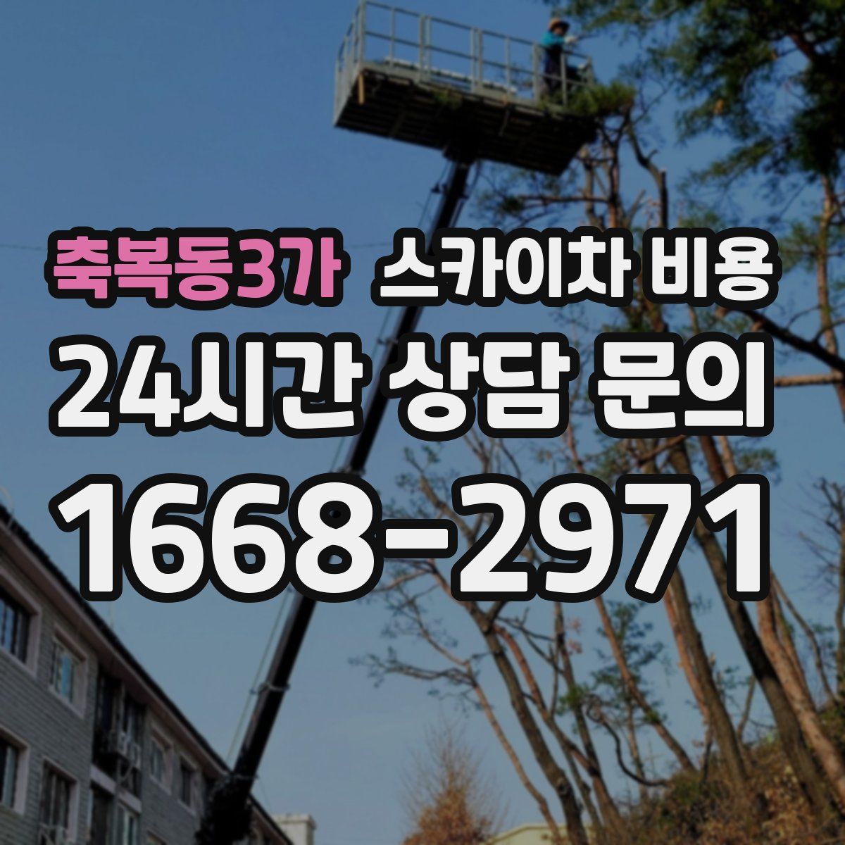 축복동3가 스카이차 비용