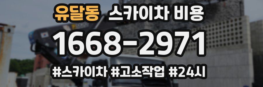 유달동 스카이차 비용