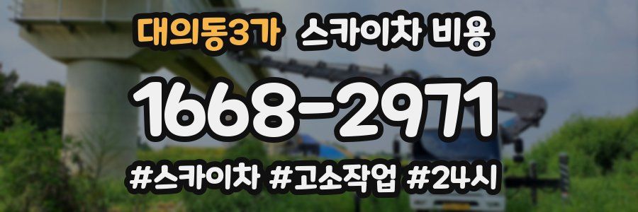 대의동3가 스카이차 비용