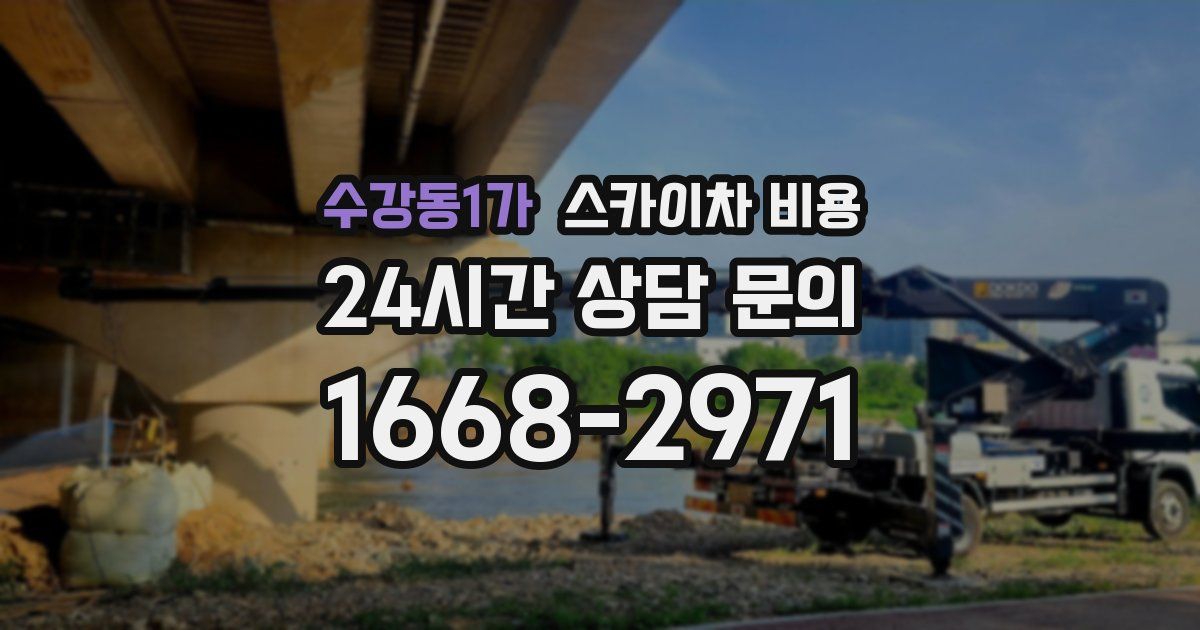 수강동1가 스카이차 비용