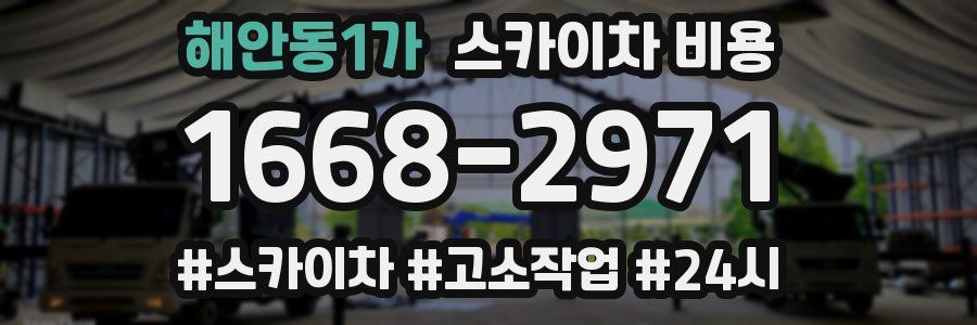 해안동1가 스카이차 비용