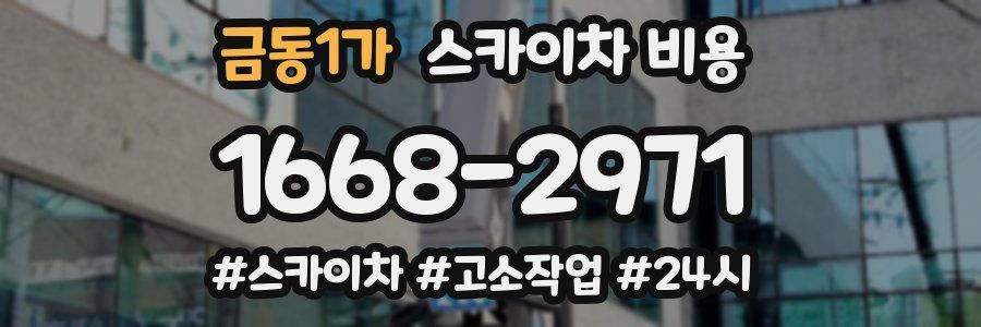 금동1가 스카이차 비용
