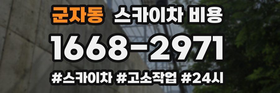 군자동 스카이차 비용