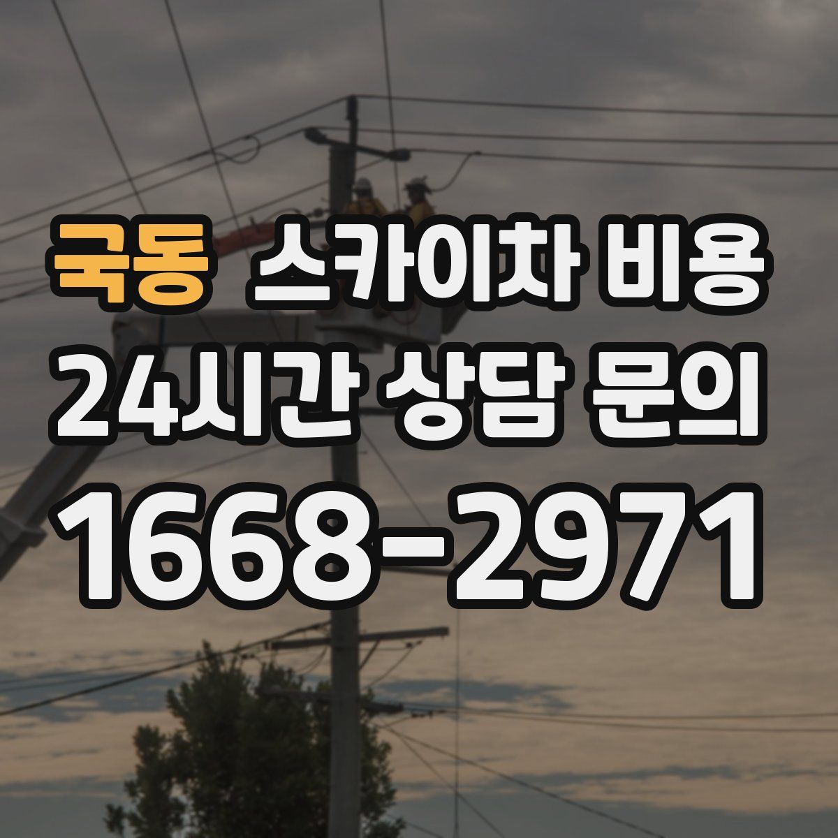 국동 스카이차 비용