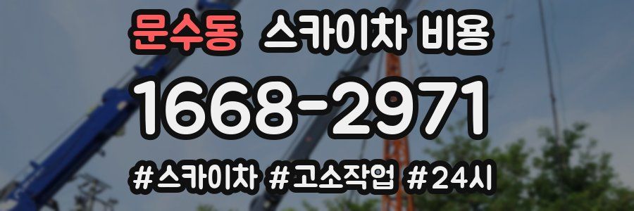 문수동 스카이차 비용