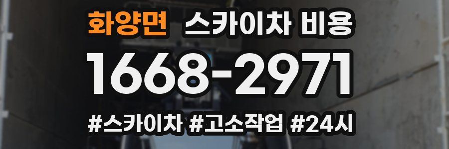 화양면 스카이차 비용