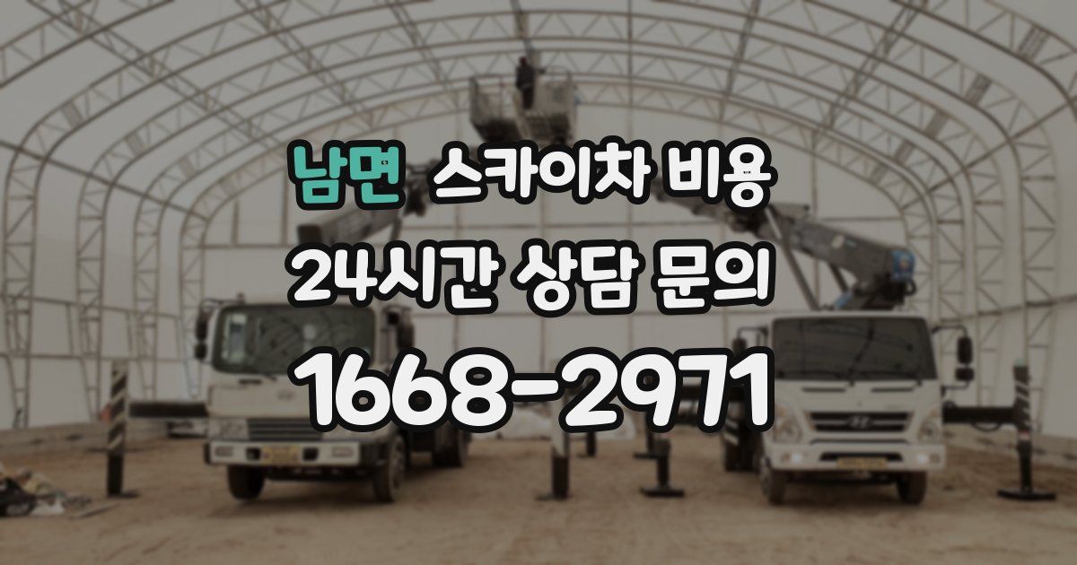 남면 스카이차 비용