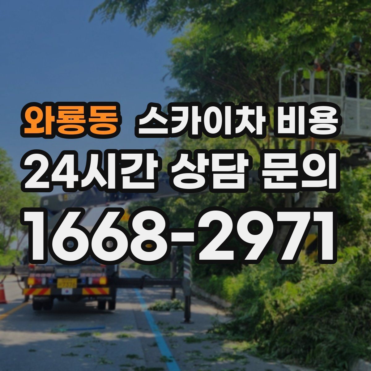 와룡동 스카이차 비용 야간 작업 계획 시 조명 확보가 중요한 이유
